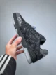 Louis Vuitton Black Grey Denim Monogram Trainer - Image 2