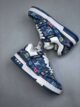 Louis Vuitton Blue Denim Embroidered Trainer - Image 5